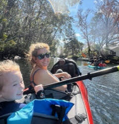 Kayaking with Manatees